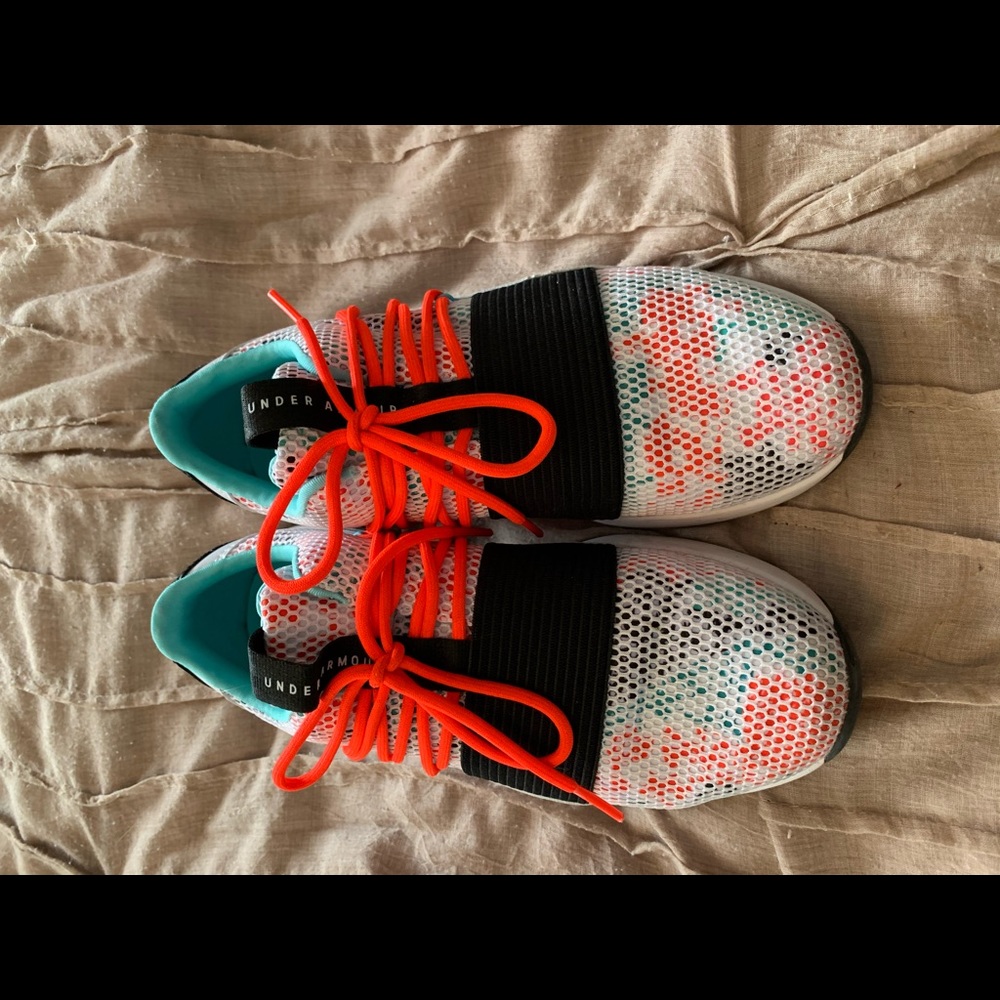 UA floral sneakers